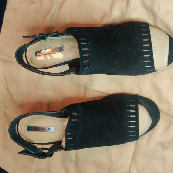Tahari Shoes - Tahari Maya Espadrilles Size 8.5 Black Suede